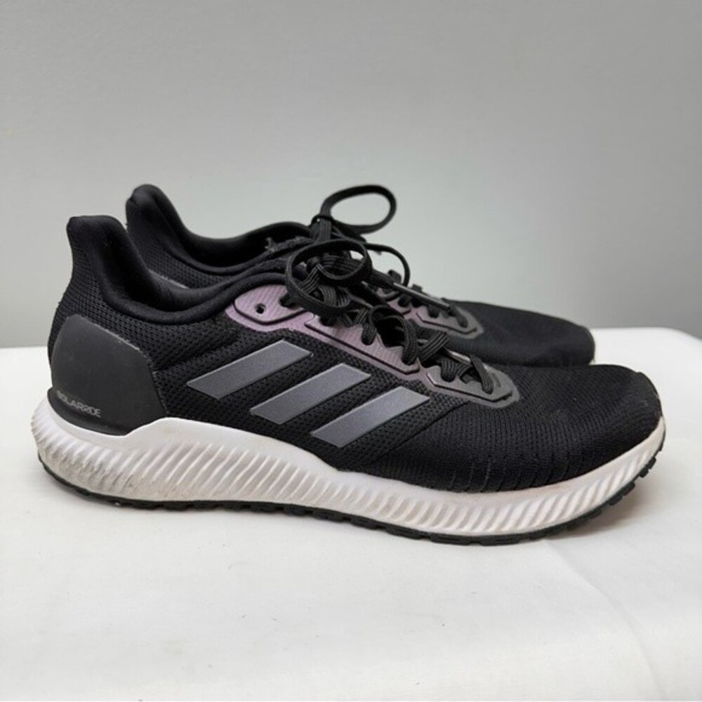 Adidas Solarride‎ Running Shoes Womens 9 Black Iridescent Athletic Sneakers